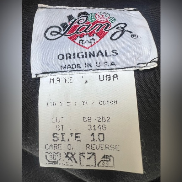 Vintage Lanz 80’s Black and Pink Floral Midi Dress Sleeveless Cottagecore - Picture 13 of 16